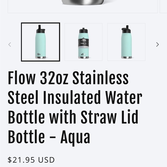 Free! HydraPeak 32oz straw lid water bottle - Picture 3 of 12